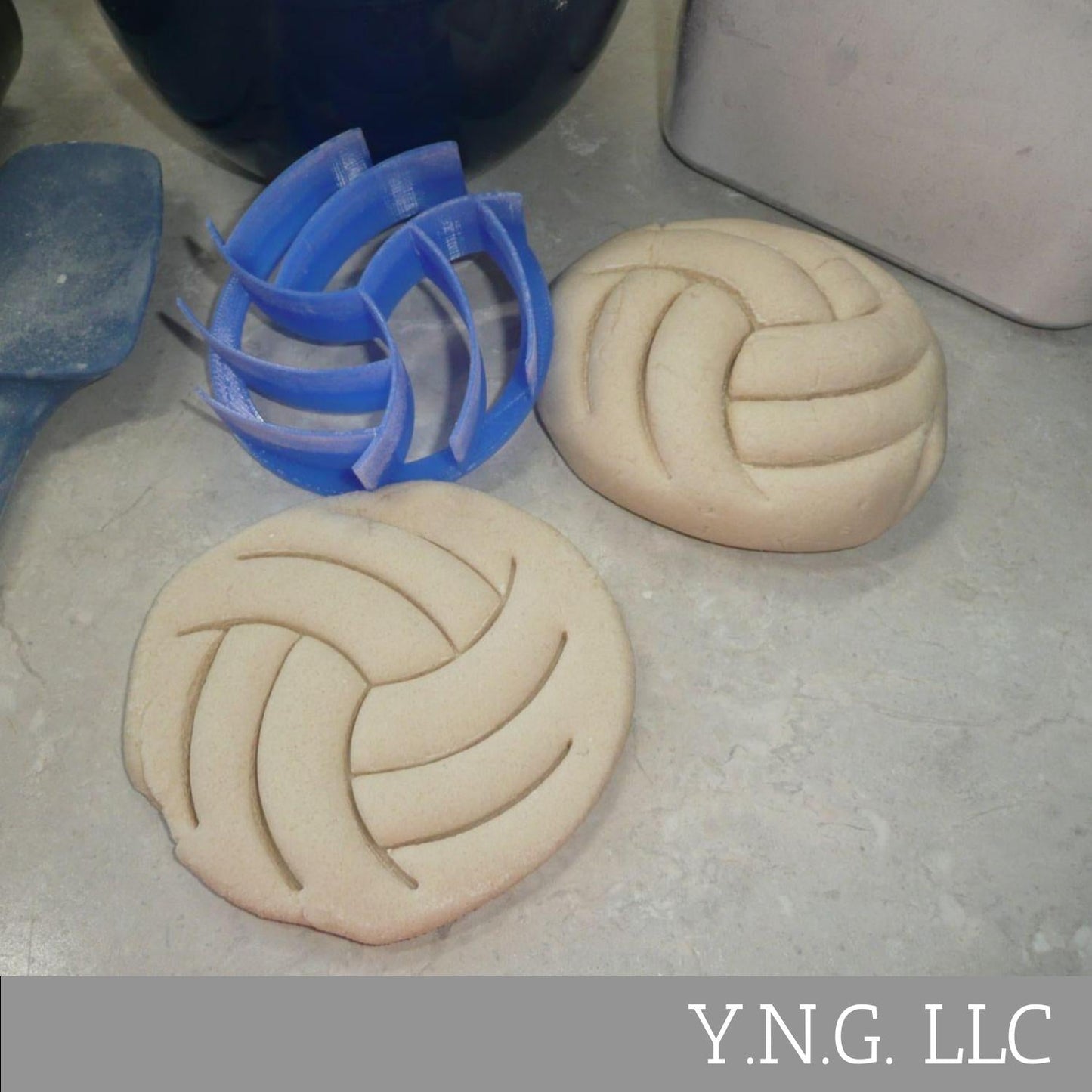 Volleyball Design Concha Cutter Mexican Sweet Bread Stamp USA Made PR4616