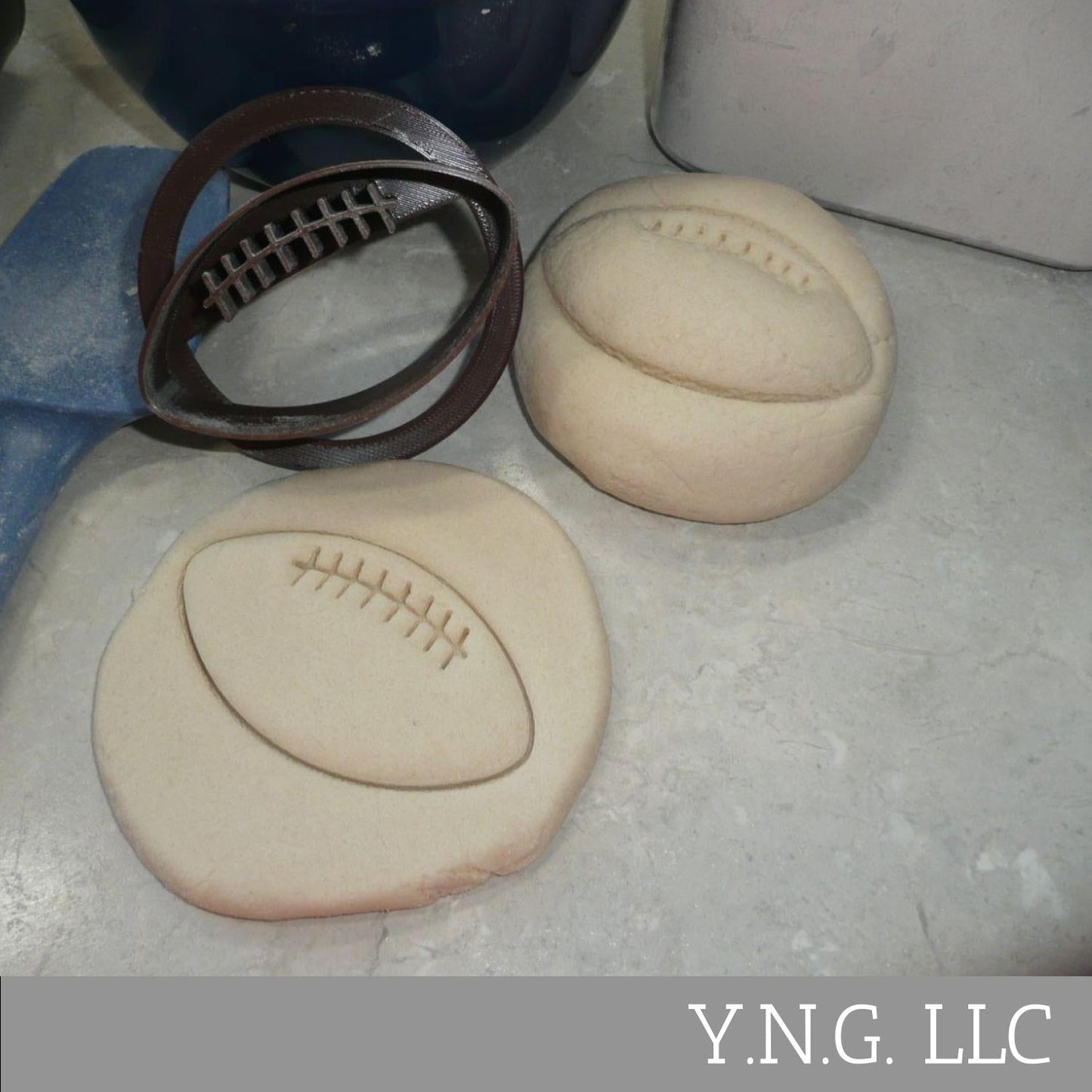 Football Design Concha Cutter Mexican Sweet Bread Stamp USA Made PR4619