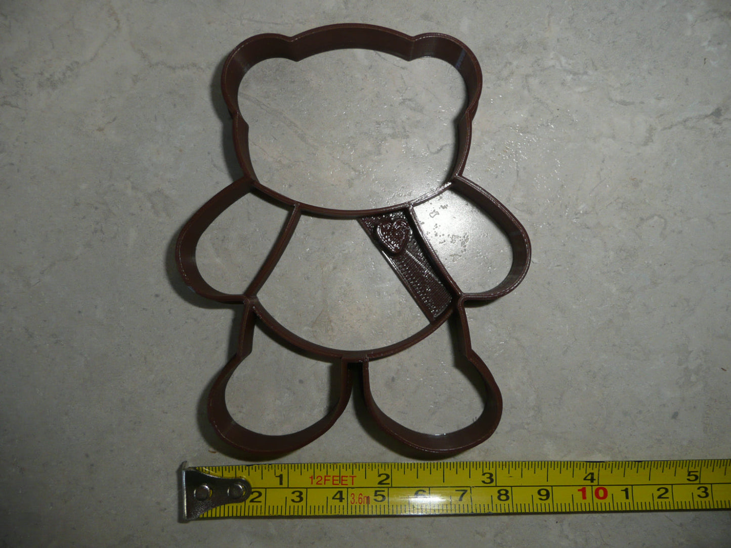 Teddy Bear Full Body Stuffed Plush Toy Detailed Cookie Cutter Made In USA PR4640