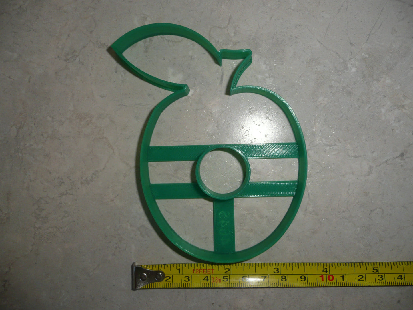 Apple With Hole From Worm Or Bug Fruit Cookie Cutter Made In USA PR4645