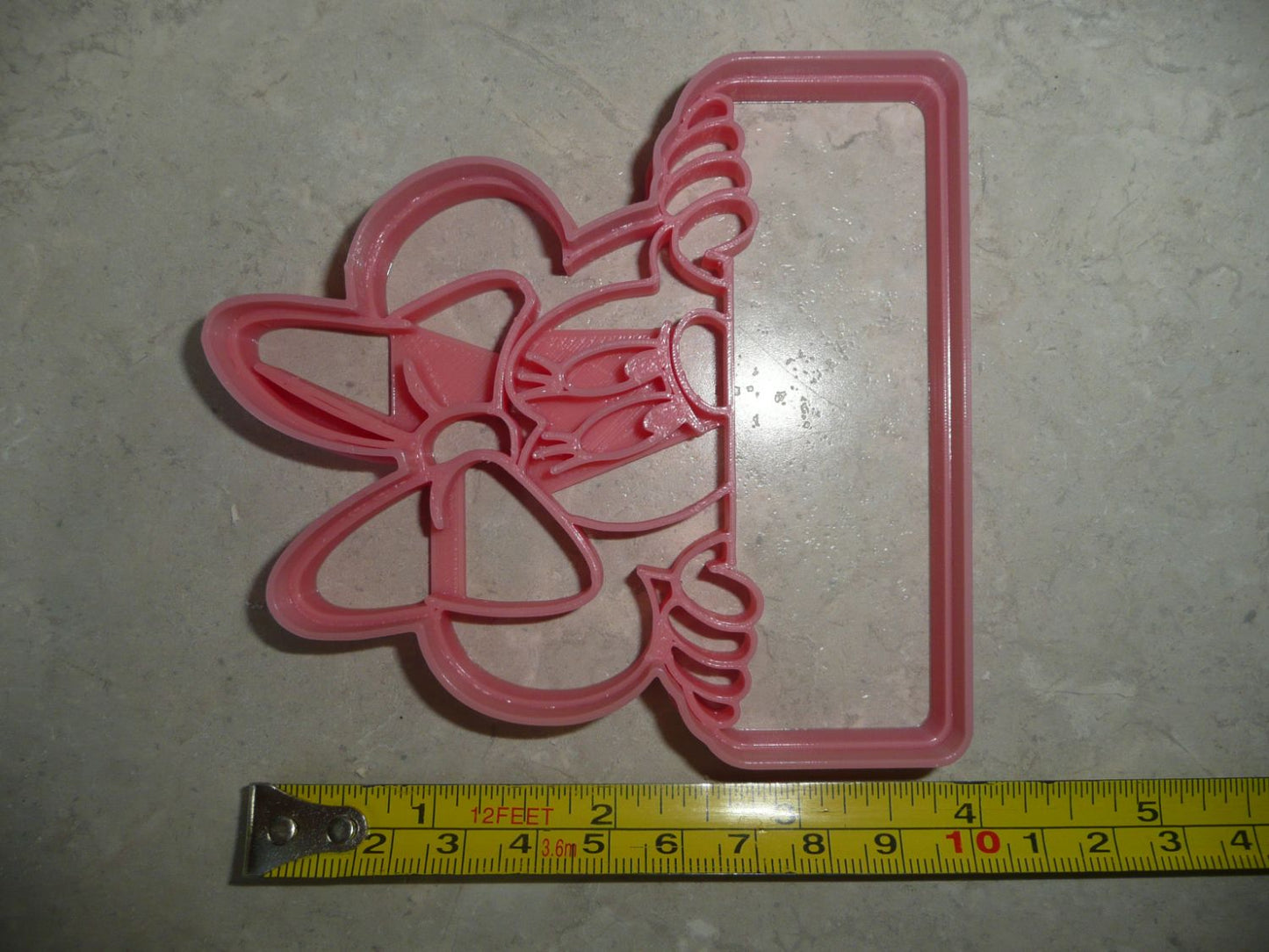 Minnie Mouse Themed Peek A Boo Banner Detailed Cookie Cutter Made In USA PR4653