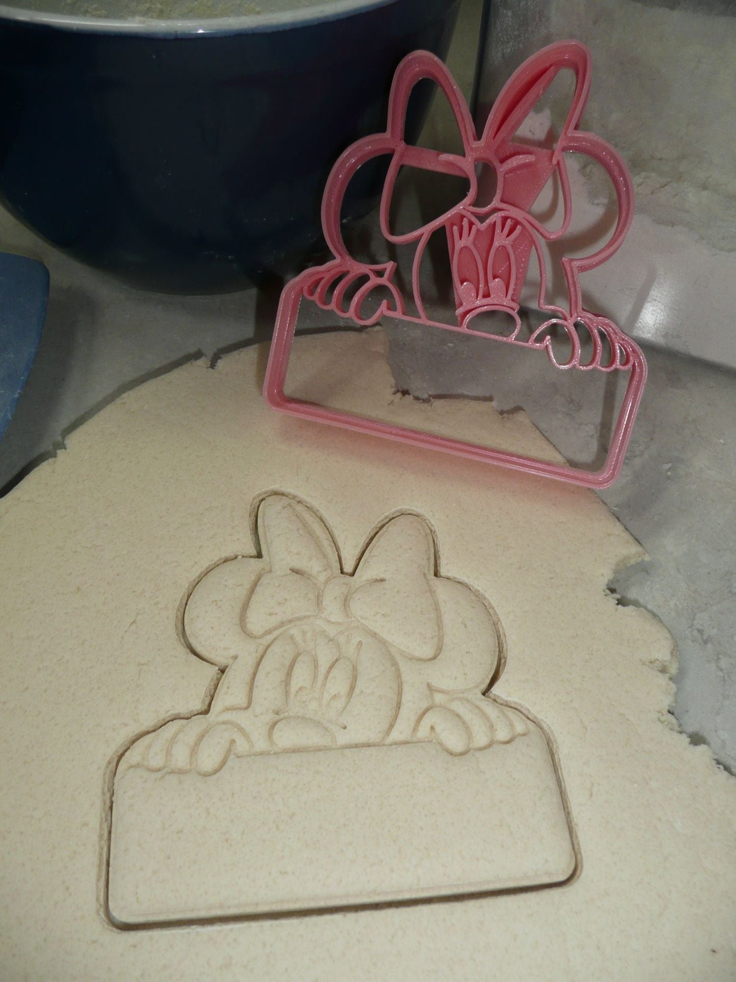 Minnie Mouse Themed Peek A Boo Banner Detailed Cookie Cutter Made In USA PR4653