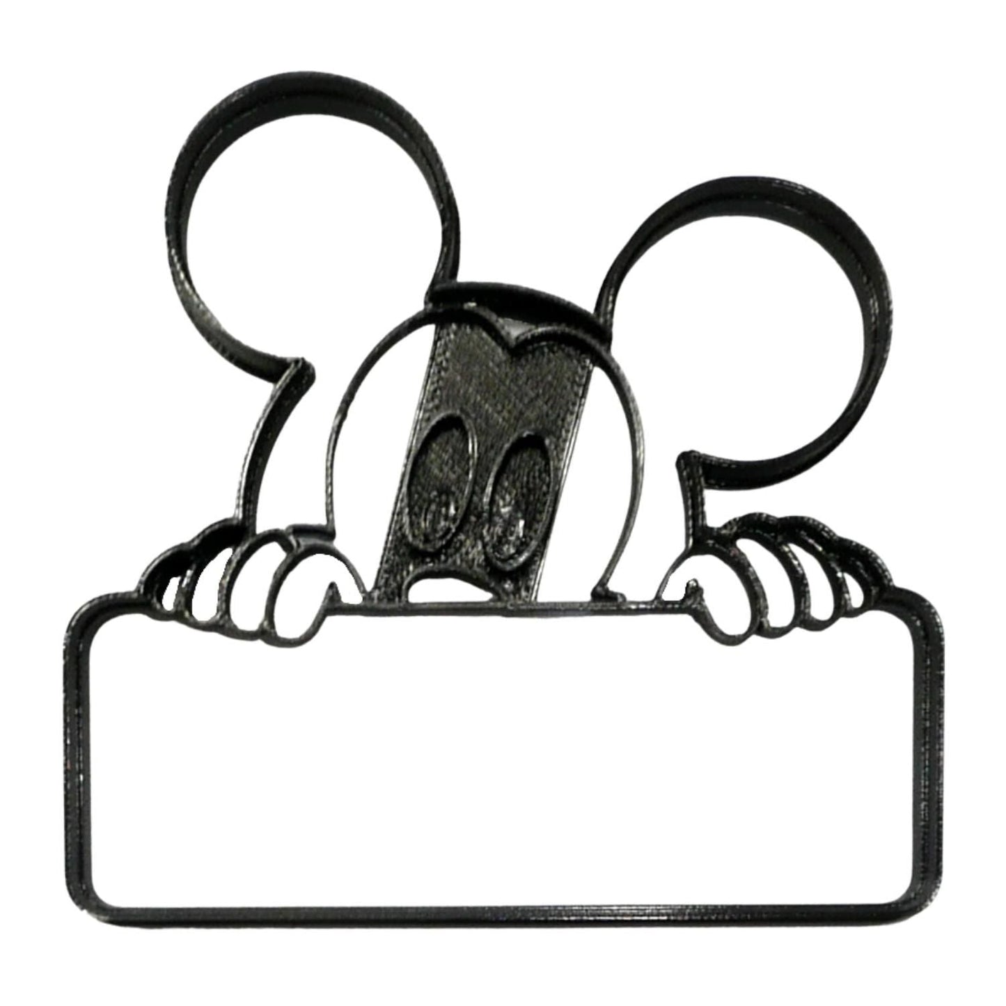 Mickey Mouse Themed Peek A Boo Banner Detailed Cookie Cutter Made In USA PR4654