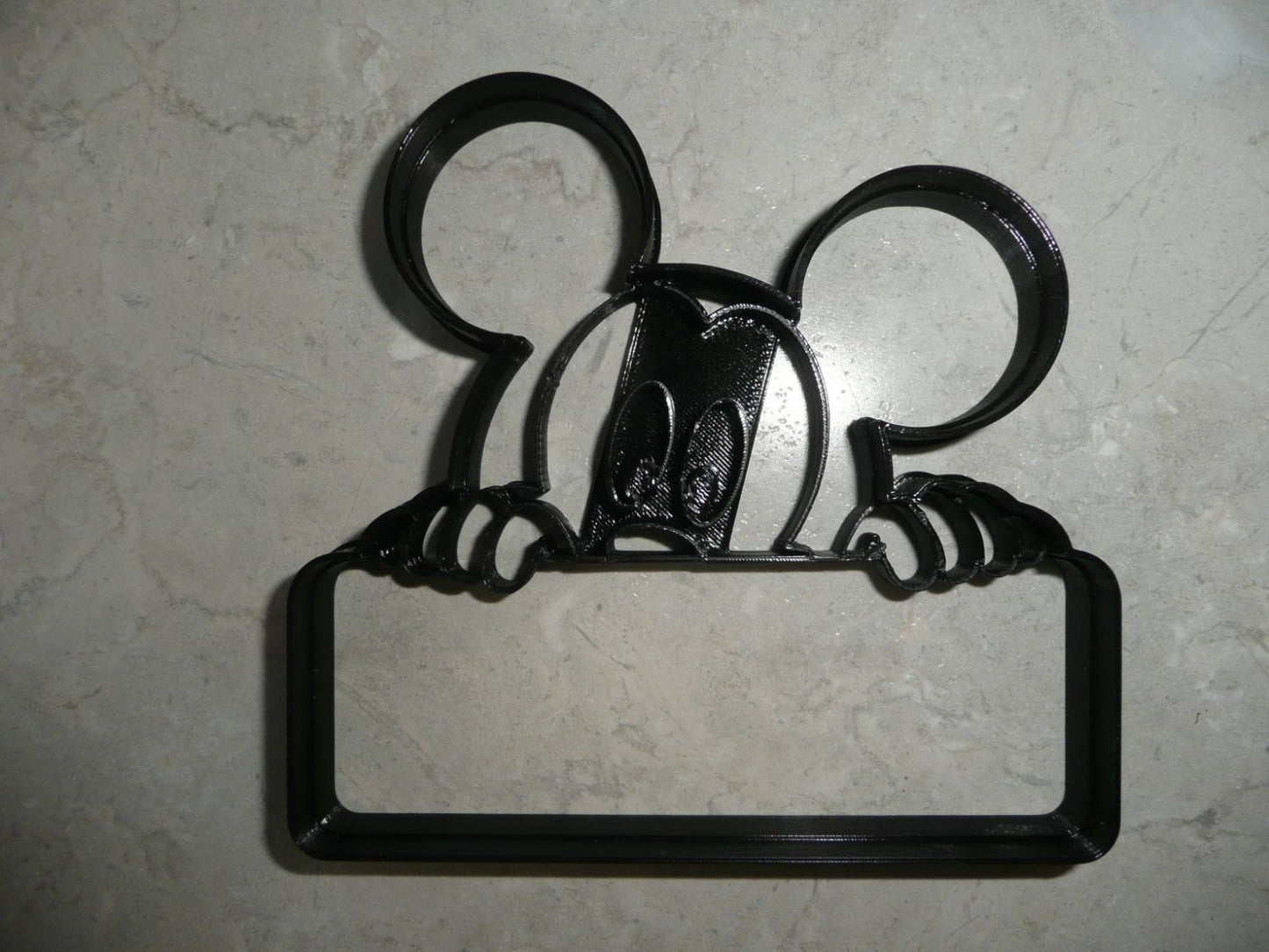 Mickey Mouse Themed Peek A Boo Banner Detailed Cookie Cutter Made In USA PR4654