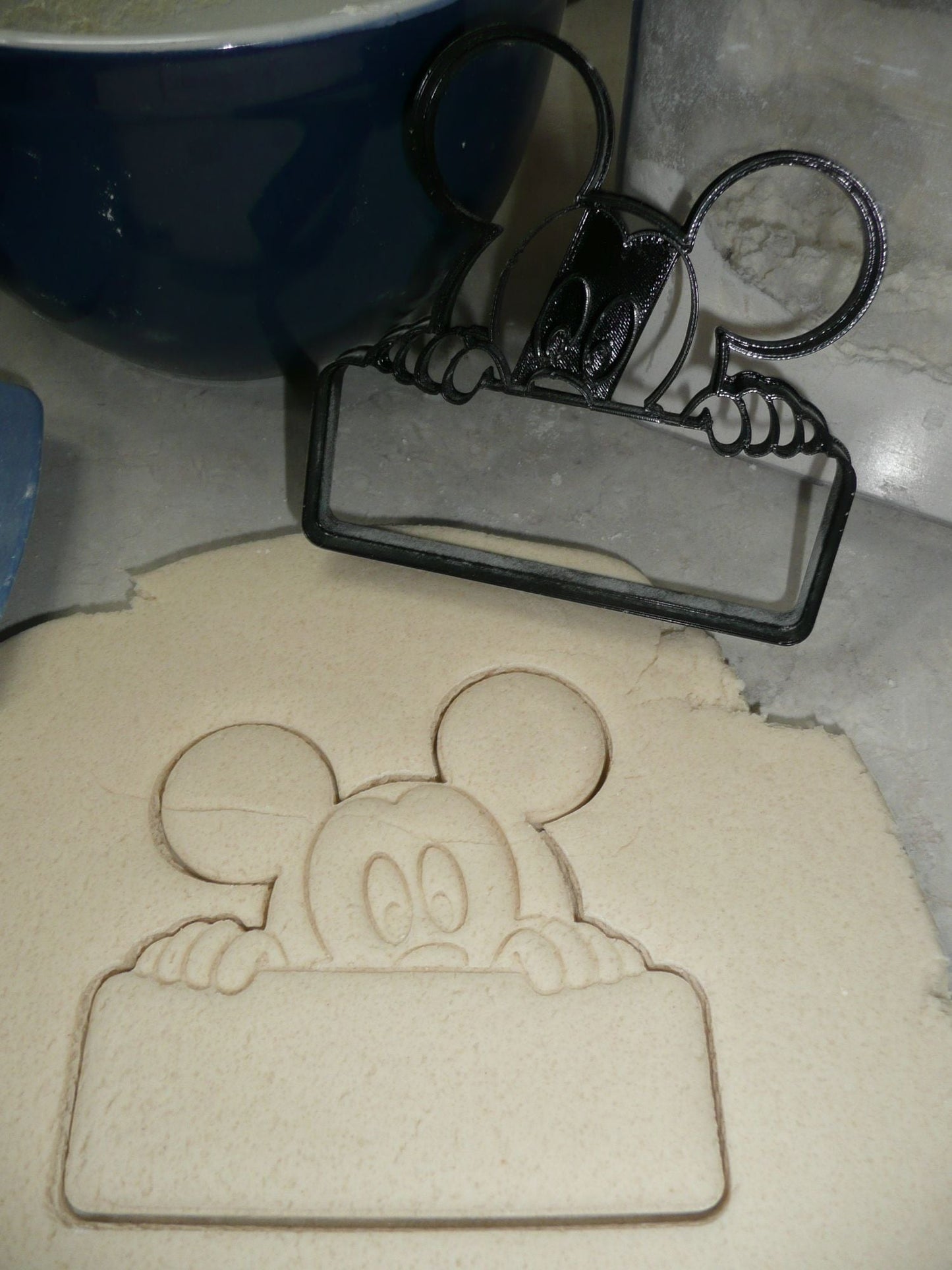 Mickey Mouse Themed Peek A Boo Banner Detailed Cookie Cutter Made In USA PR4654