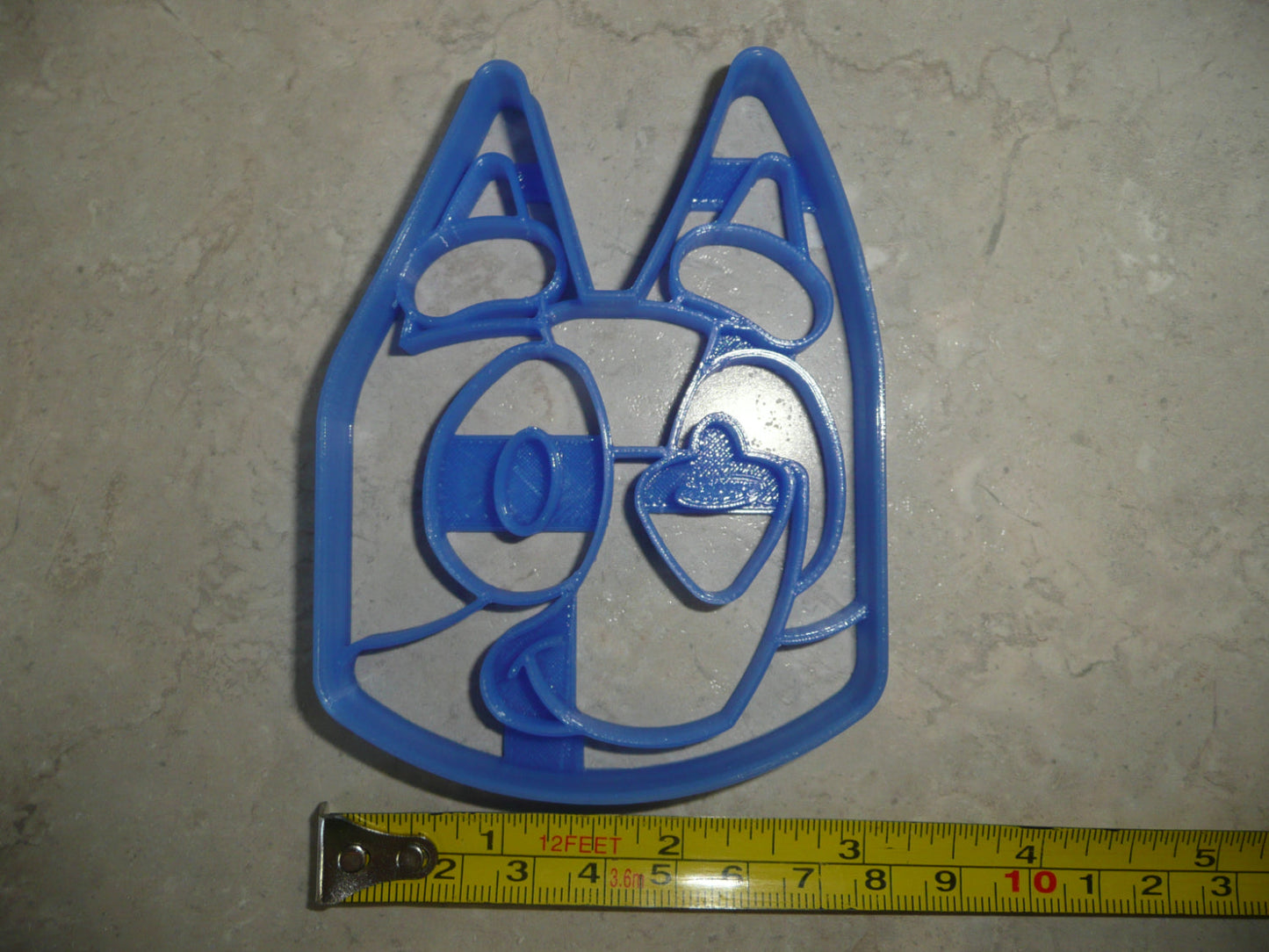 Bluey Detailed Dog Face Kids TV Character Cookie Cutter Made In USA PR4669