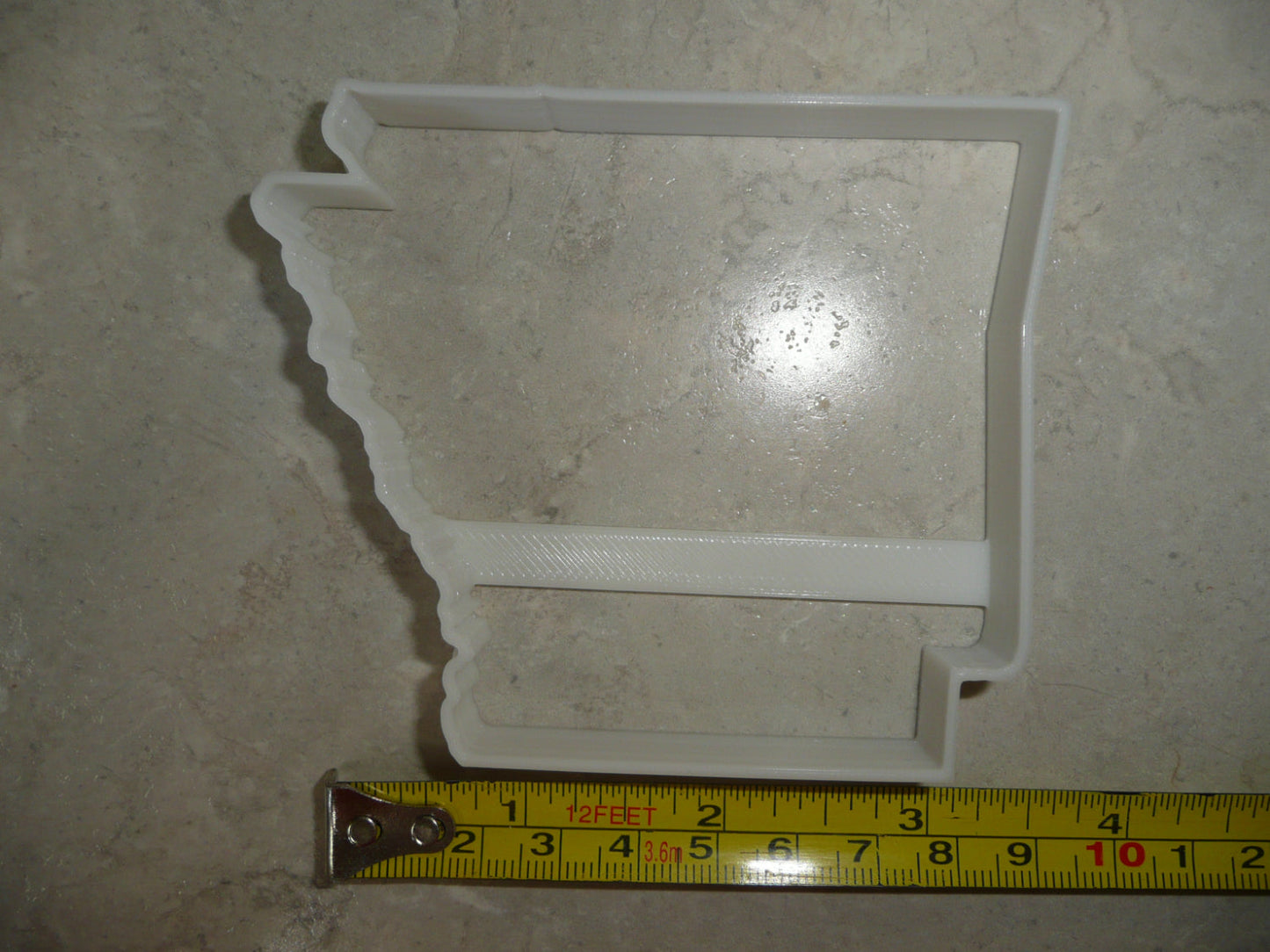 Arkansas State Outline Natural Cookie Cutter Made In USA PR4681