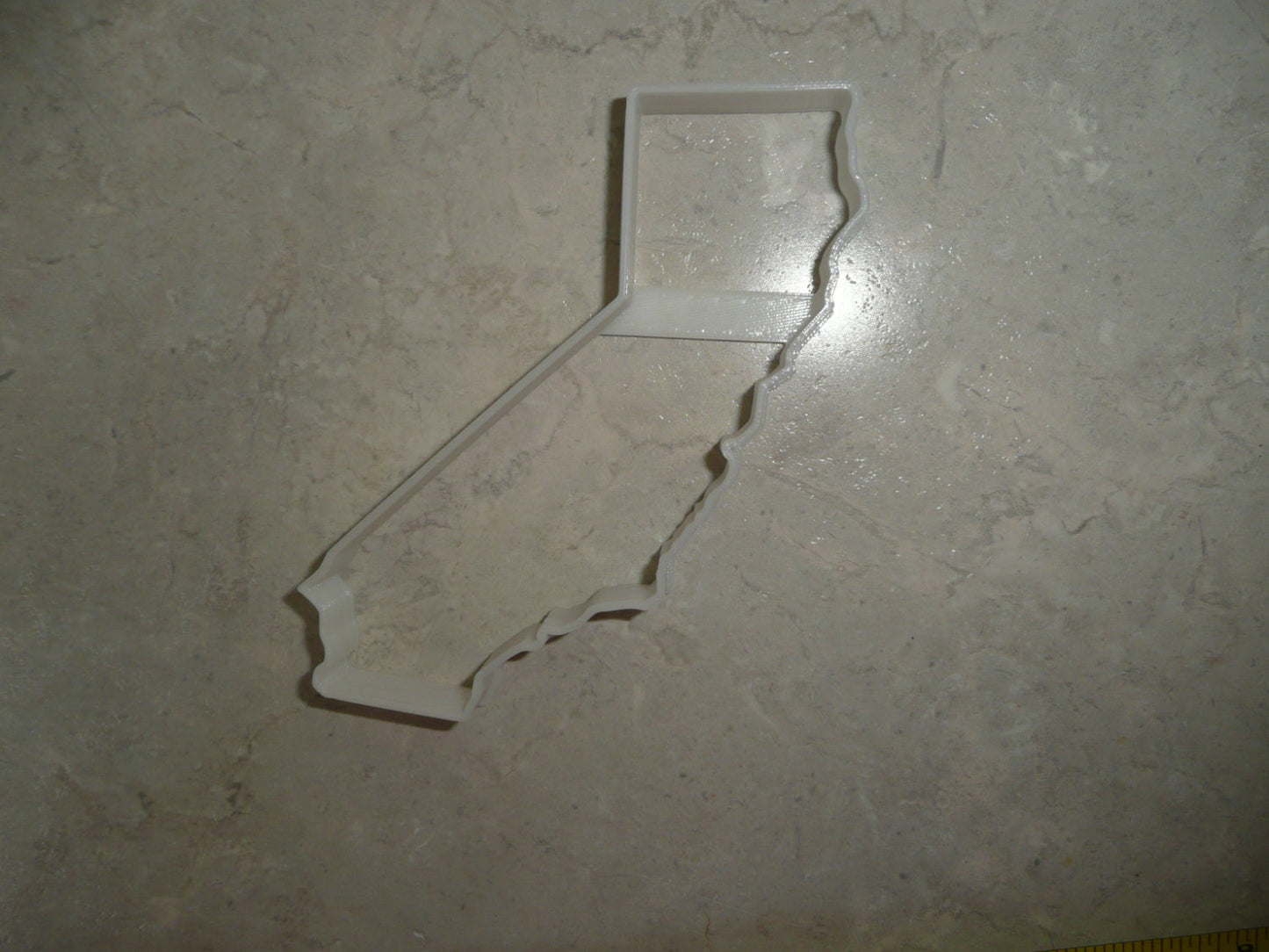 California State Outline Golden Cookie Cutter Made In USA PR4682