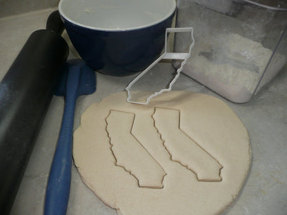 California State Outline Golden Cookie Cutter Made In USA PR4682