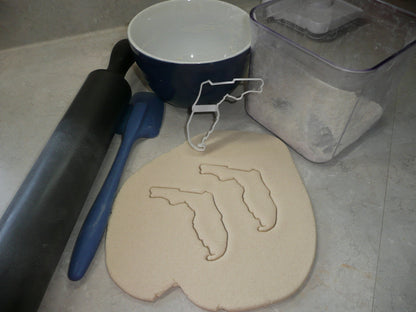 Florida State Outline Sunshine Panhandle Cookie Cutter Made In USA PR4686