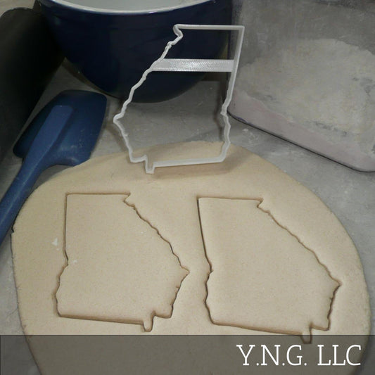 Georgia State Outline Peach Cookie Cutter Made In USA PR4687