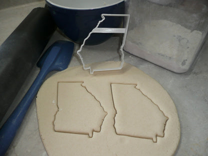 Georgia State Outline Peach Cookie Cutter Made In USA PR4687