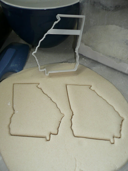 Georgia State Outline Peach Cookie Cutter Made In USA PR4687