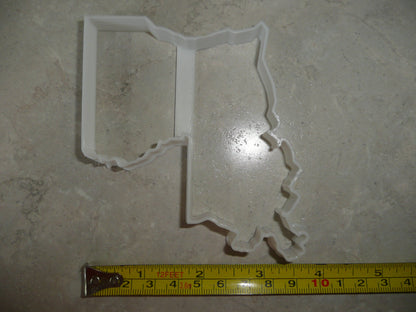 Louisiana State Outline Pelican Cookie Cutter Made In USA PR4691