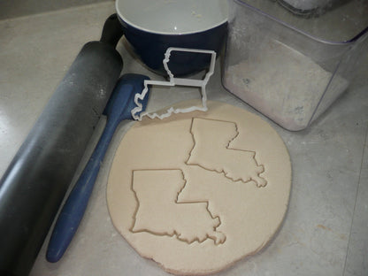 Louisiana State Outline Pelican Cookie Cutter Made In USA PR4691