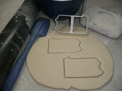 Pennsylvania State Outline Keystone Cookie Cutter Made In USA PR4709