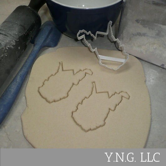 West Virginia State Outline Mountain Cookie Cutter Made In USA PR4717