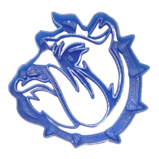 6x Crestline HS Bulldogs Fondant Cutter Cupcake Topper 1.75 IN USA FD4763