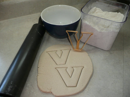 Vanderbilt University Letter V Cookie Cutter Made In USA PR4776