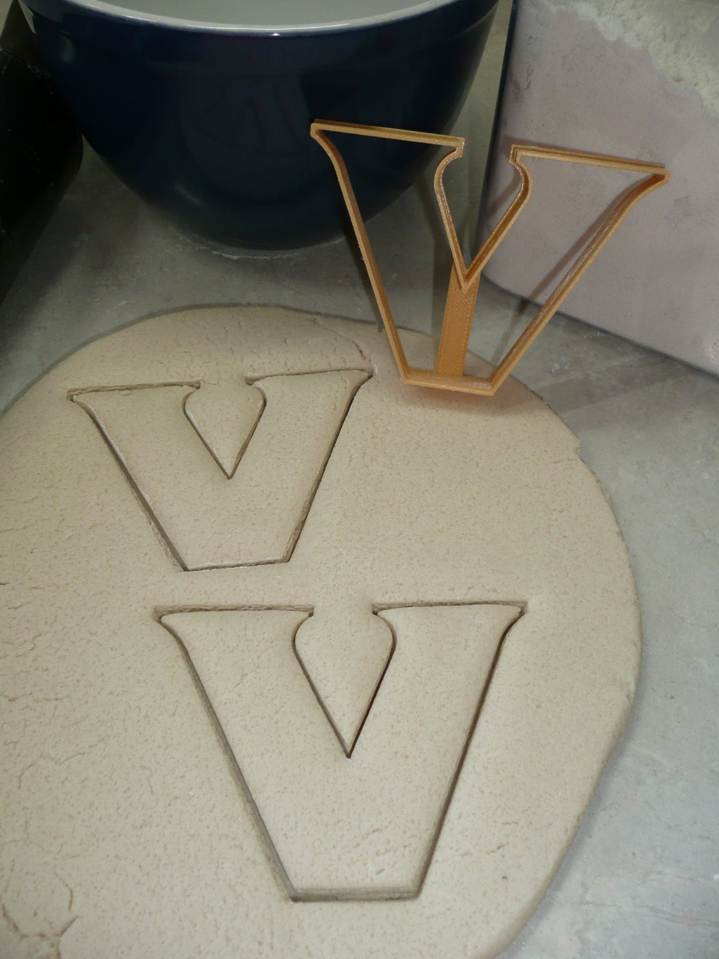 Vanderbilt University Letter V Cookie Cutter Made In USA PR4776