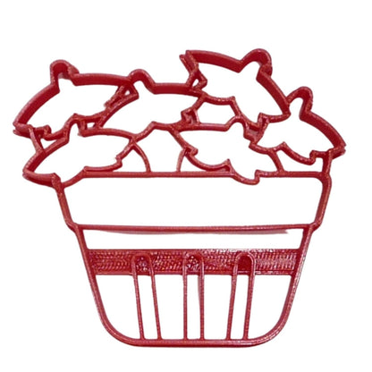 Strawberry Basket Berry Picking Summer Cookie Cutter USA Made PR4815