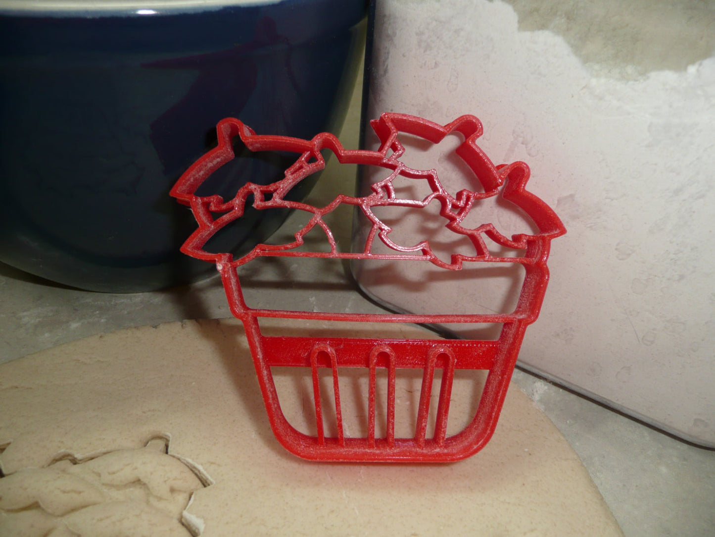 Strawberry Basket Berry Picking Summer Cookie Cutter USA Made PR4815