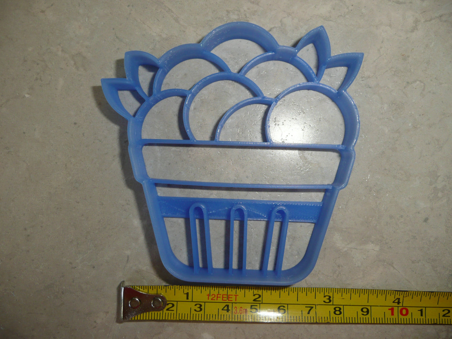 Blueberry Basket Berry Picking Summer Cookie Cutter USA Made PR4816