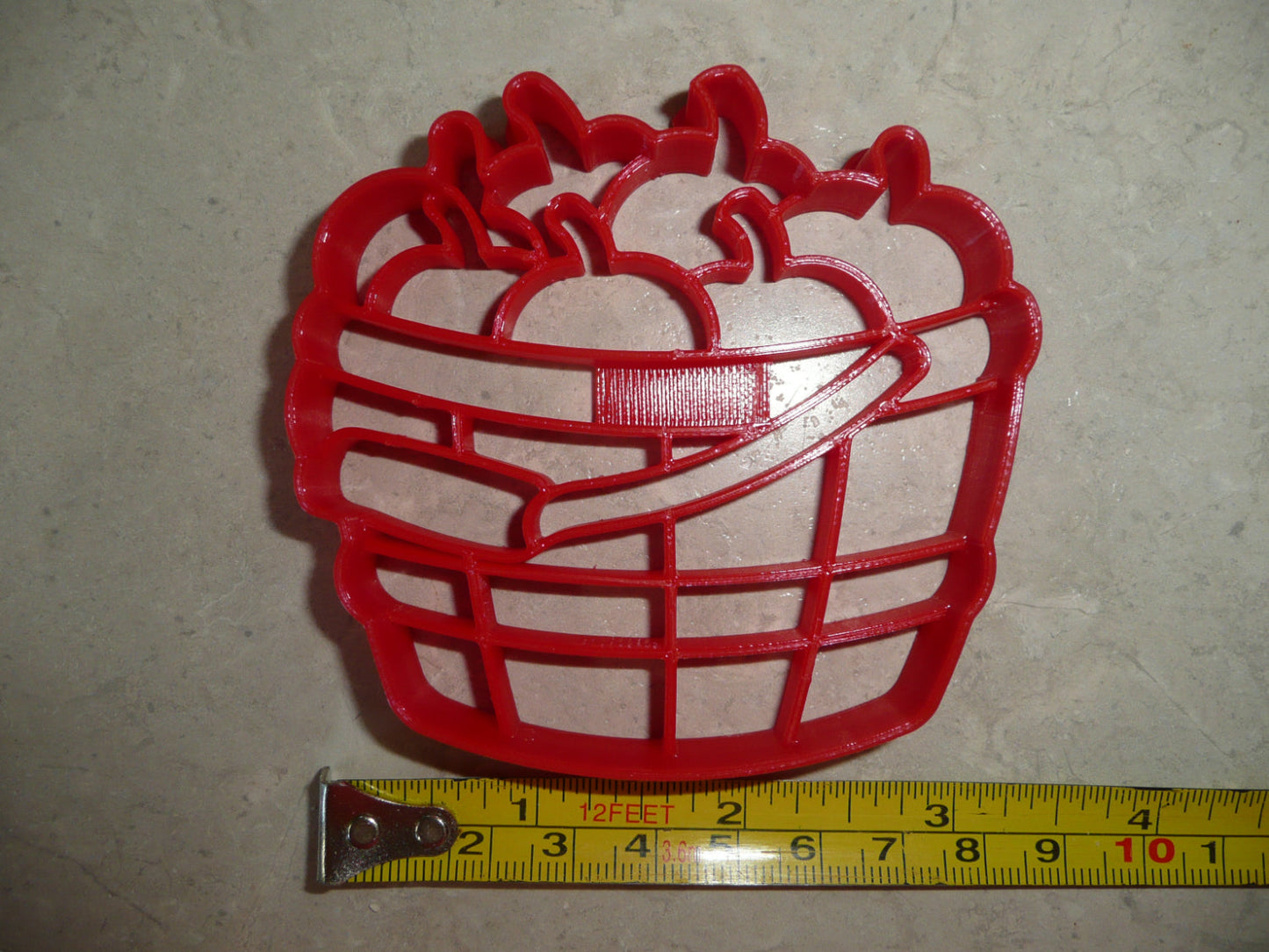 Apple Basket Fruit Picking Orchard Cookie Cutter Made in USA PR4817