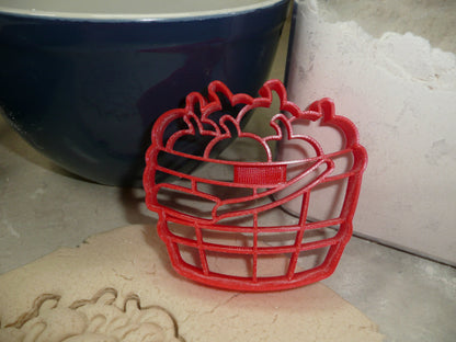 Apple Basket Fruit Picking Orchard Cookie Cutter Made in USA PR4817