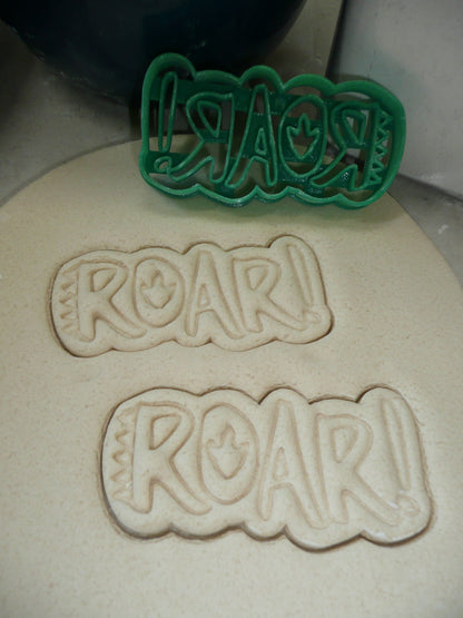 ROAR Word Dinosaur Themed Cookie Cutter Made In USA PR4830