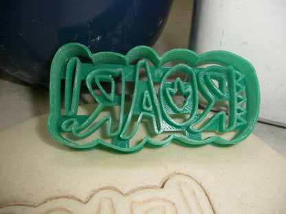 ROAR Word Dinosaur Themed Cookie Cutter Made In USA PR4830