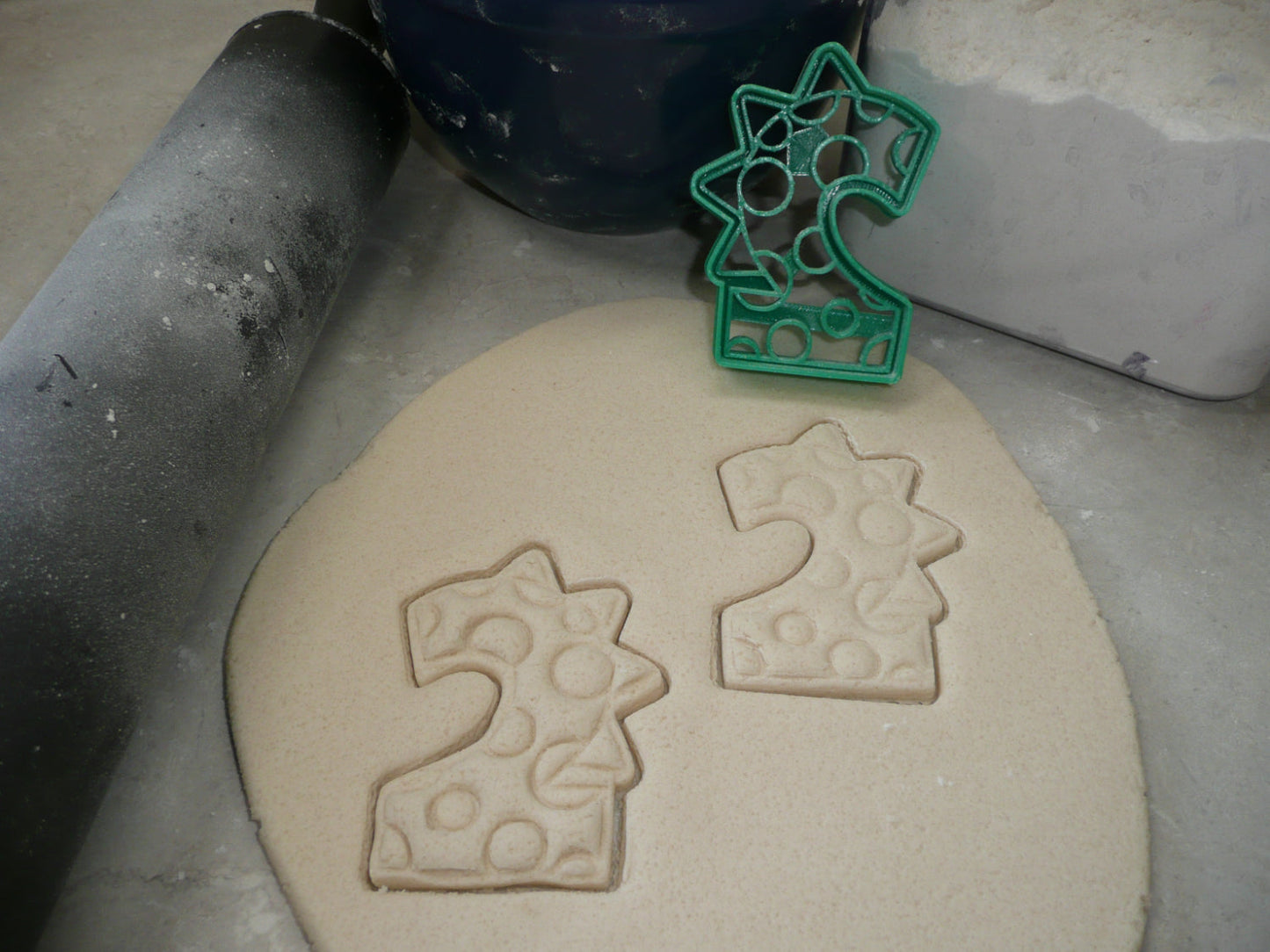 Number 2 Two Dinosaur Themed Cookie Cutter Made In USA PR4832