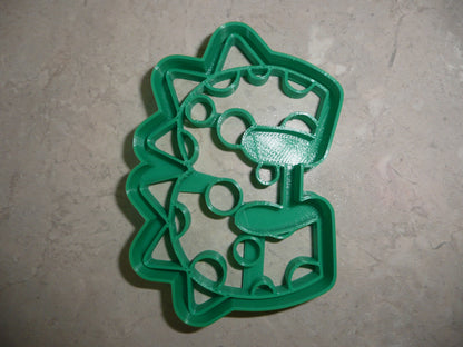 Number 3 Three Dinosaur Themed Cookie Cutter Made In USA PR4833