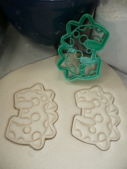 Number 3 Three Dinosaur Themed Cookie Cutter Made In USA PR4833