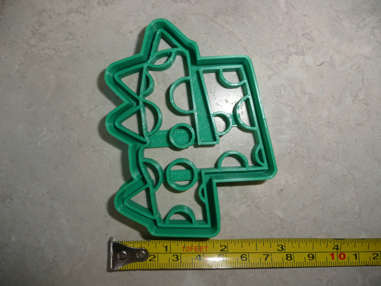 Number 4 Four Dinosaur Themed Cookie Cutter Made In USA PR4834