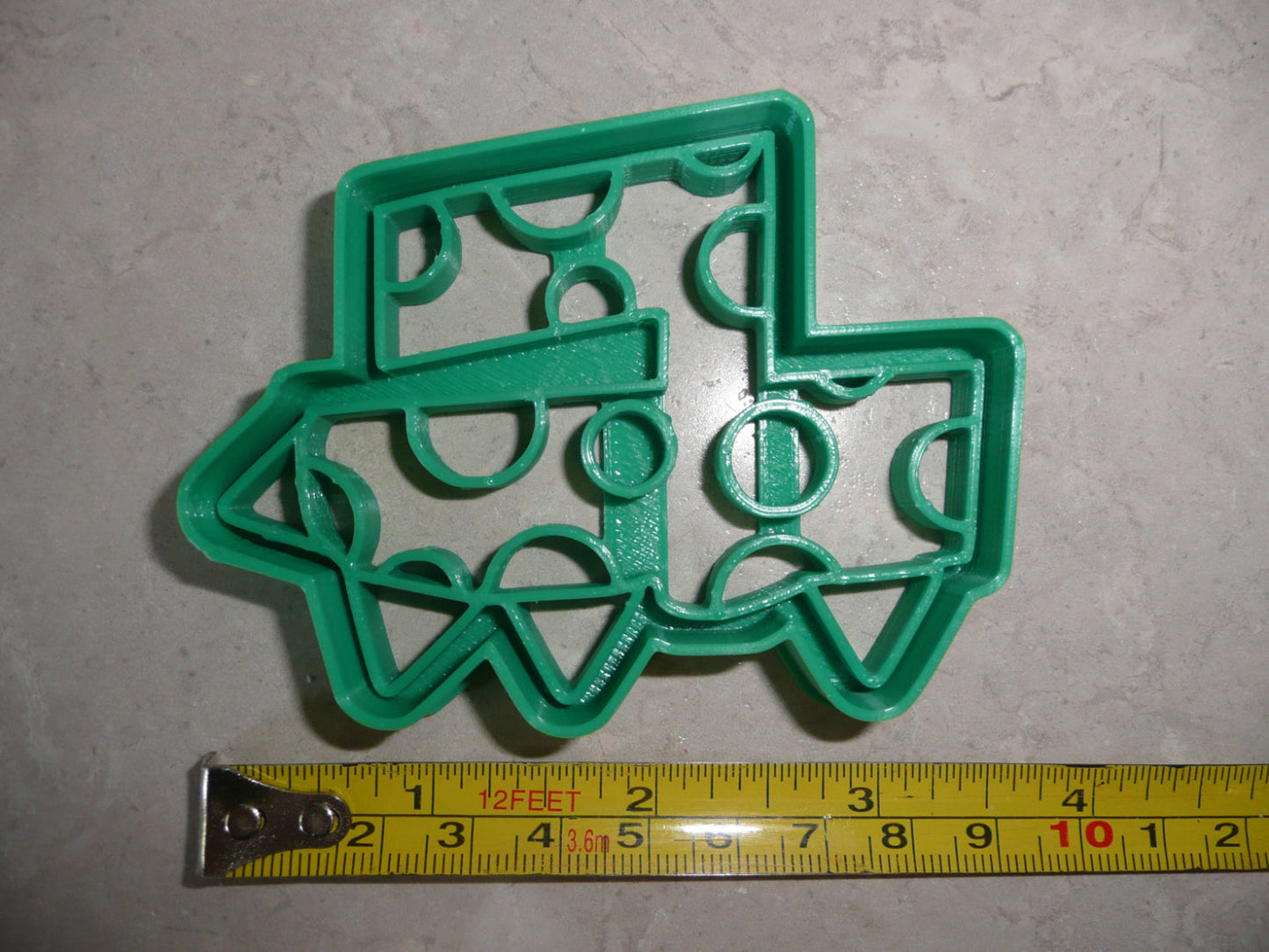 Number 4 Four Dinosaur Themed Cookie Cutter Made In USA PR4834