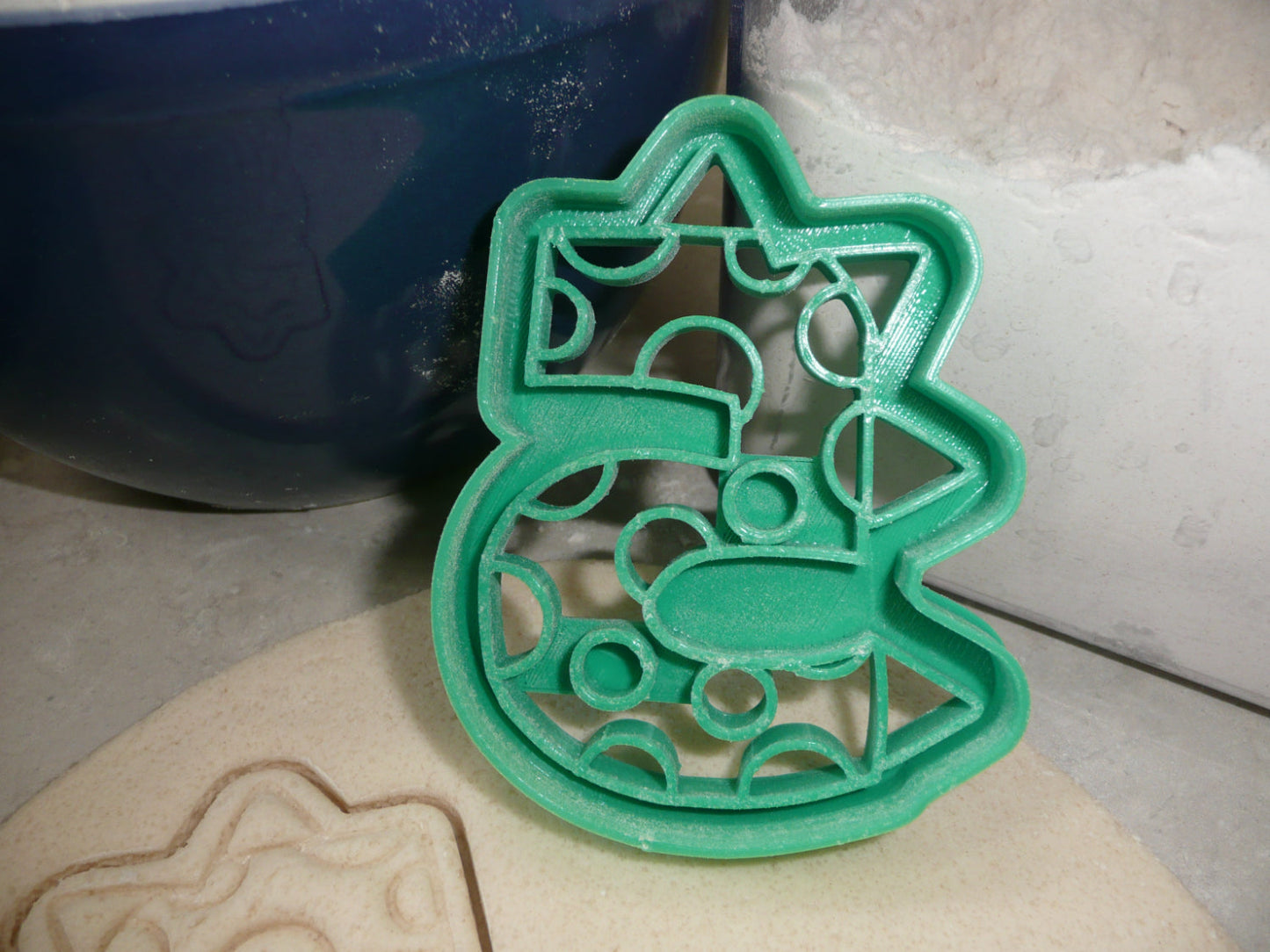 Number 5 Five Dinosaur Themed Cookie Cutter Made In USA PR4835