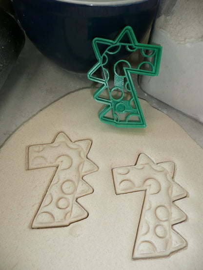 Number 7 Seven Dinosaur Themed Cookie Cutter Made In USA PR4837