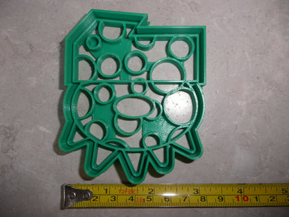 Number 10 Ten Dinosaur Themed Cookie Cutter Made In USA PR4840