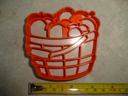 Peach Basket Fruit Picking Orchard Harvest Cookie Cutter Made In USA PR4856