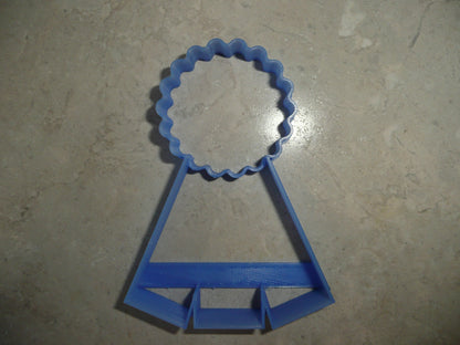 Rosette Award Ribbon Champion Winner Prize Cookie Cutter Made In USA PR4858