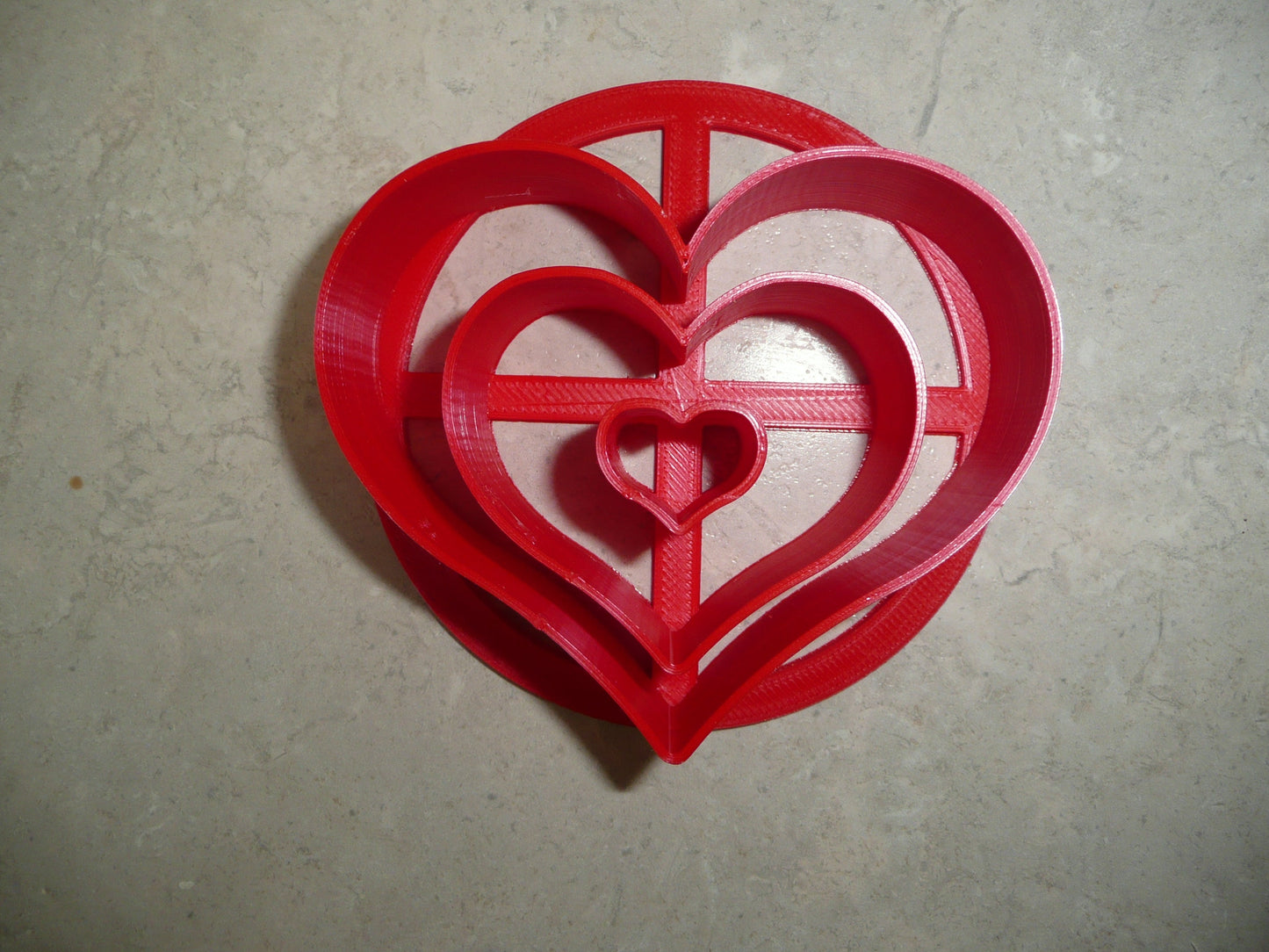 Heart Design Mini Concha Cutter Mexican Sweet Bread Stamp Made in USA PR4889