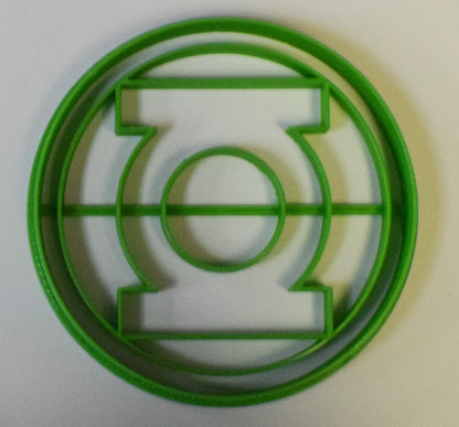 6x Green Lantern Fondant Cutter Cupcake Topper Size 1.75" USA FD491