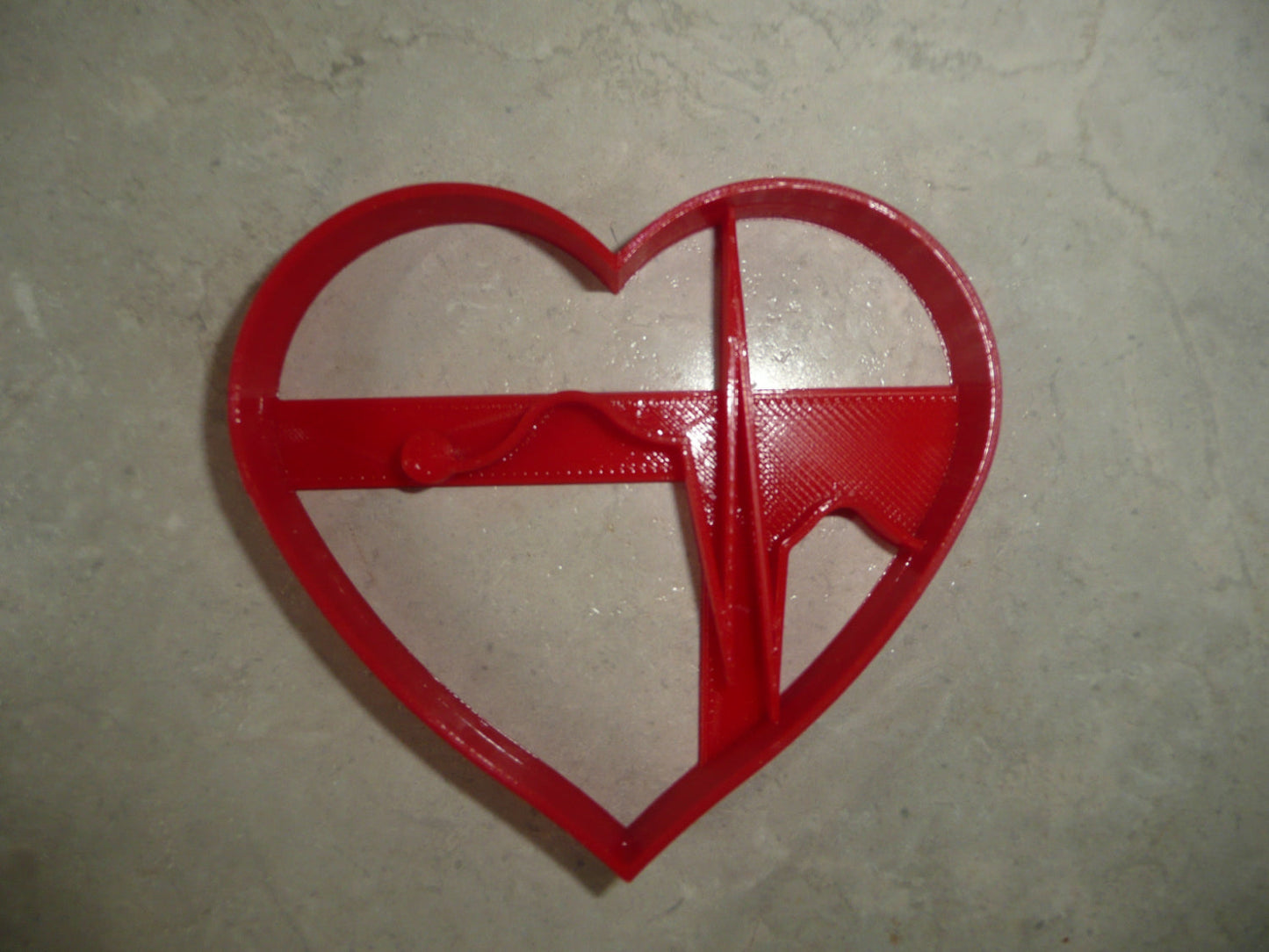 Heart with Heartbeat Detail Love Healthcare Cookie Cutter Made In USA PR4924