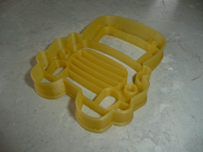 School Bus Front View Cartoon Style Detailed Cookie Cutter Made in USA PR4959