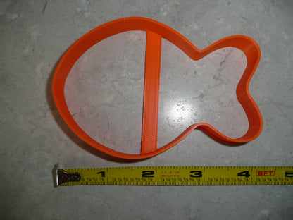 Orange Goldfish Cracker 4 Inch Outline Cookie Cutter Made In USA PR4968