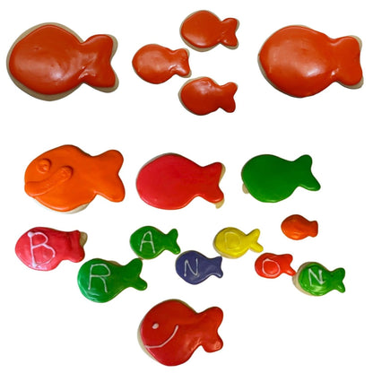 Orange Goldfish Cracker 4 Inch Outline Cookie Cutter Made In USA PR4968