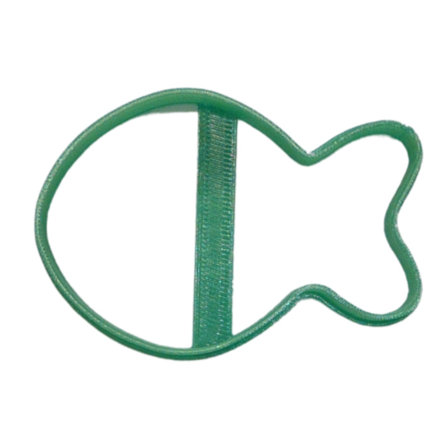 Green Goldfish Cracker 3 Inch Outline Cookie Cutter Made In USA PR4970