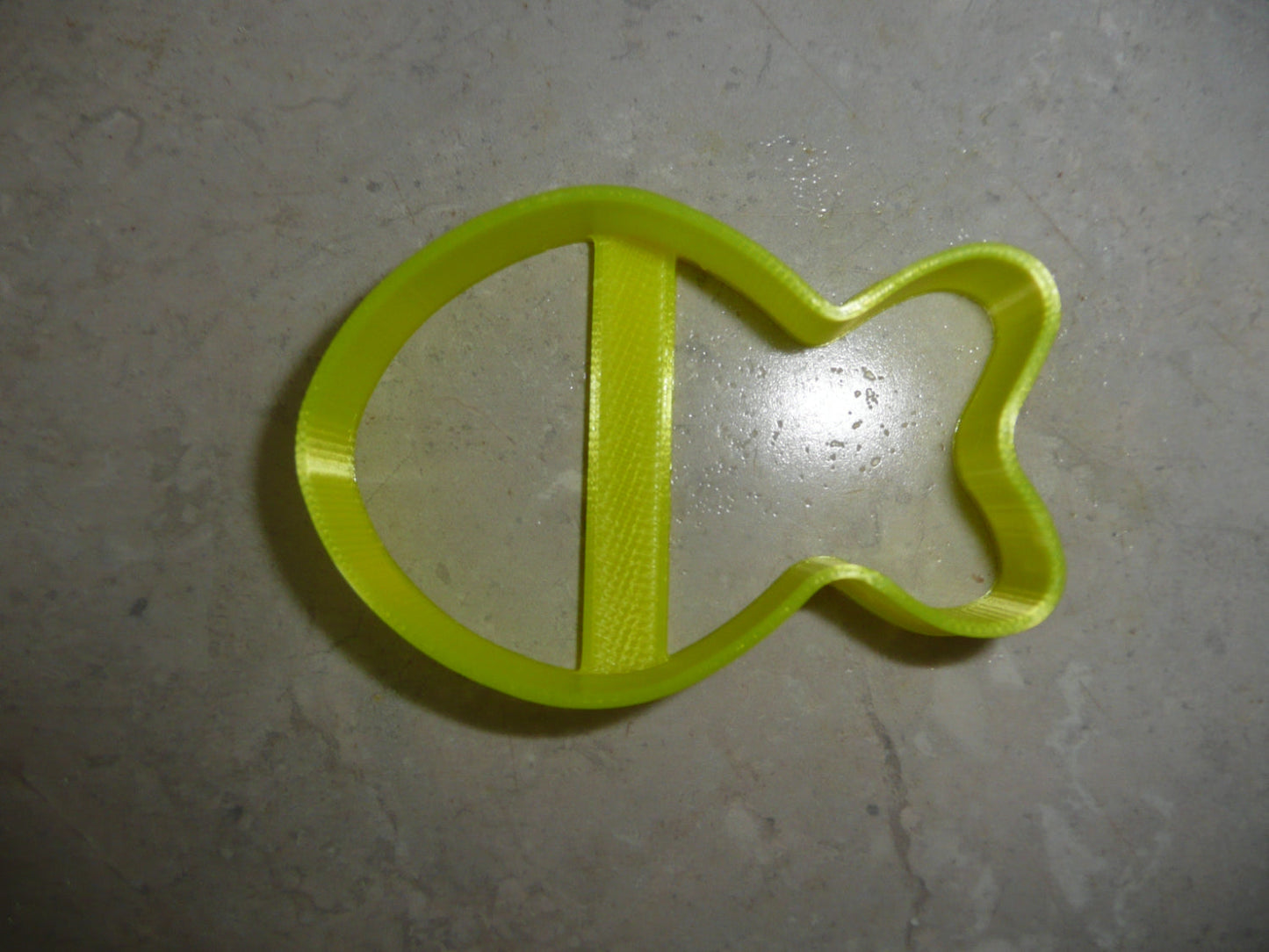 Yellow Goldfish Cracker 2.5 Inch Outline Cookie Cutter Made In USA PR4971