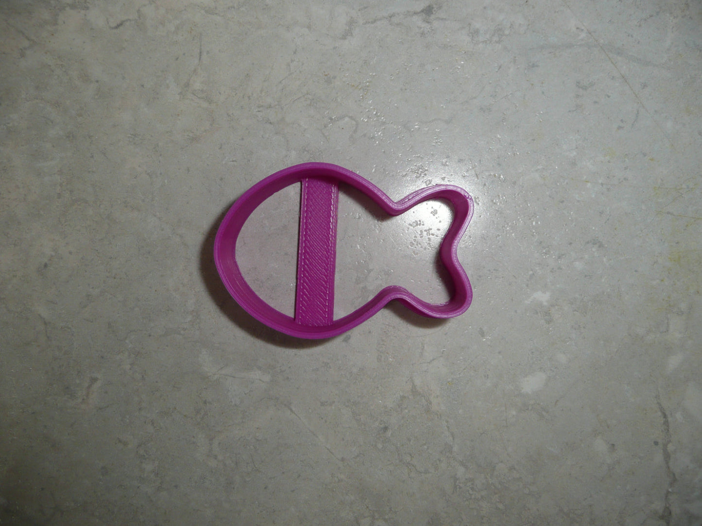 Purple Goldfish Cracker 2 Inch Outline Cookie Cutter Made In USA PR4972